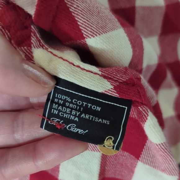 Akoo Red and White Checkered Men's Shirt - Picture 6 of 7